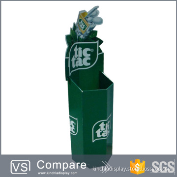 Hexagon Large Printing Graphics Cardboard Retail Dump Bins